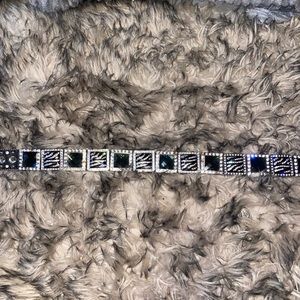 Zebra belt with buckle